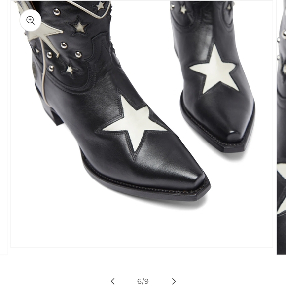 Ranch Road Presidio Liberty Short Black Cowboy Boots - Picture 7 of 10